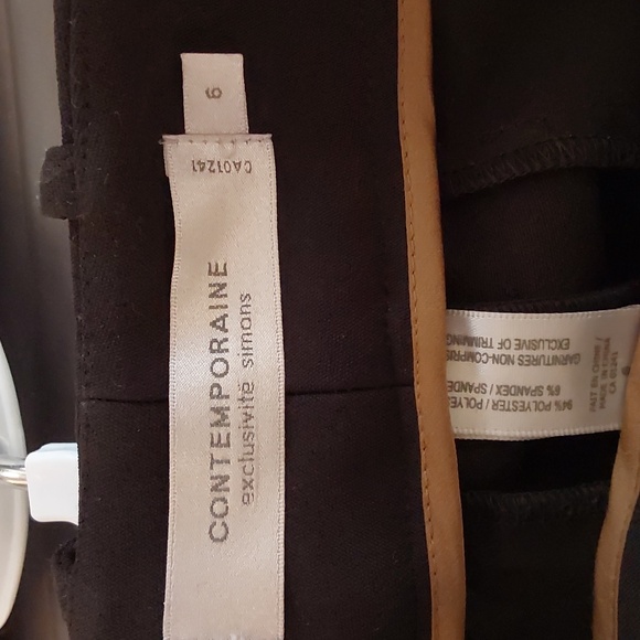 Contemporaine Black ankle length pants - Picture 6 of 8